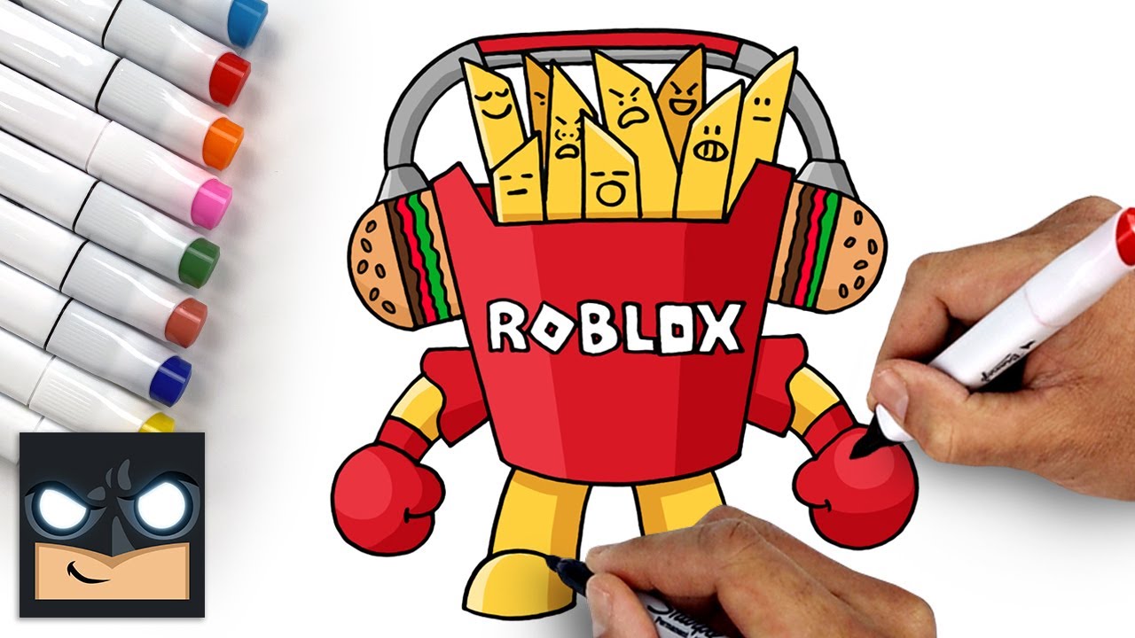 How to Draw Roblox Logo - Step by Step 